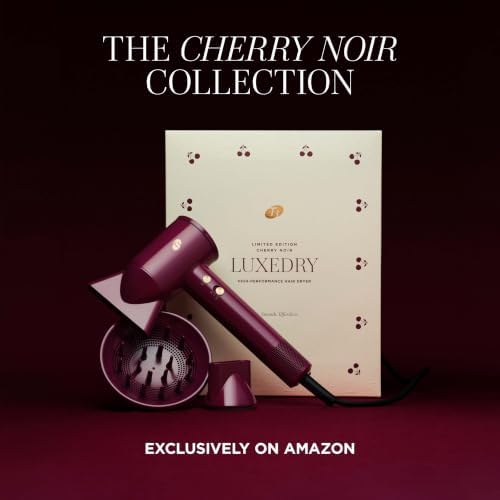 T3 LuxeDry Ionic Hair Dryer Set, Blow Dryer with Diffuser for Curly, Wavy & All Hair Types, Drying & Styling Concentrators, 3 Heat & 2 Speed Settings, Cool Shot, Frizz-Free Shine - Image 2
