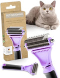 Pretty Paw Cat Brush for Indoor Cats & Long Hair with Gentle Massage, Blue by Unknown
