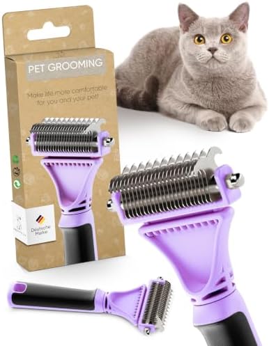 Pretty Paw Cat Brush for Indoor Cats & Long Hair with Gentle Massage, Blue by Unknown