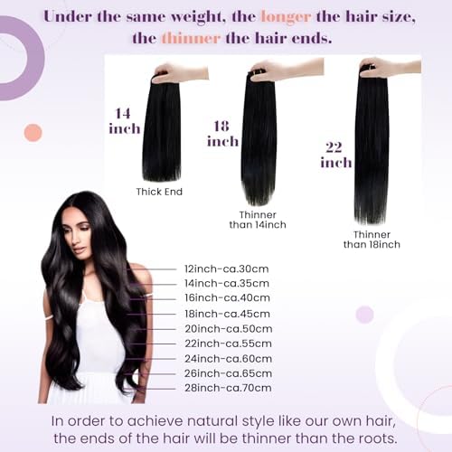 LaaVoo Clip In Hair Extensions, Blonde Highlights, 18 Inch 5Pcs 80g - Image 6