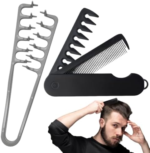 (1 Set)New Upgraded Volumizing Texture Comb Men,Textured Fringe Comb-Unisex by DZZ