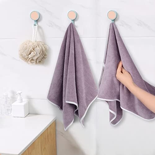 KinHwa Microfiber Hand Towels Ultra Soft Hand Towels for Bathroom Super Absorbent Bath Towels Ideal for Hair Spa Sports and Travel 30inch x 16inch 4 Pack Purple - Image 5