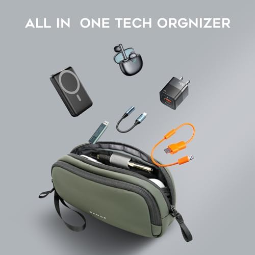 BANGE Electronics Carry Case， Travel Cable Organizer Pouch,Computer Charger Case for Cable, Phone, Hard Drive,Power Bank,Phone, Hard Drive - Image 5