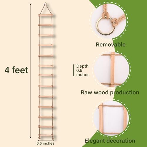 Plant Ladder Indoor Plants Hanging Wooden Trellis Vine Support - Image 2