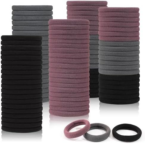 CÉLLOT 100PCS Elastic Hair Ties,4cm Diameter Seamless Nylon Bands for Girls by C%C3%89LLOT