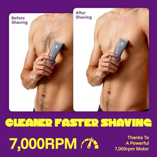 MANSPOT Manscape Groin & Body Hair Trimmer for Men, Shaver with LED Light - Image 7