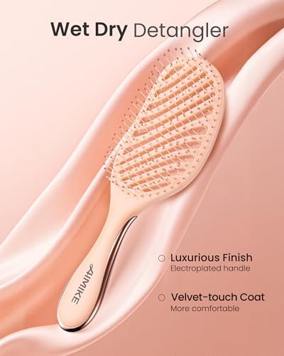 AIMIKE Detangling Brush, Wet Dry Detangler Brush, Soft Detangle Hairbrush - Image 2
