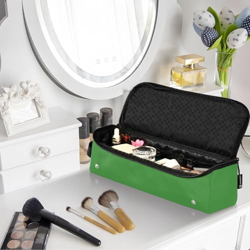Hair Tools Travel Bag with Heat Resistant Mat Detachable 2-in-1 Curling Iron Travel Case Hot Tools Organizer for Straightener Flat Iron Dark Green - Image 7