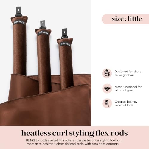 Little Heatless Hair Curler,Flexi Rods with Scarf for Blowout - Image 7