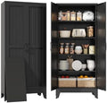 YAUWOH 71''Metal Cabinet with 4 Adjustable Shelves,5-Tier Kitchen Pantry Cabinet by YAUWOHFactoryOutletsColorfulMetalFurniture