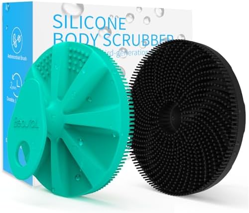 Silicone Body Scrubber, BEAUTAIL Gentle Exfoliating Brush for All Skin Type by BEAUTAIL