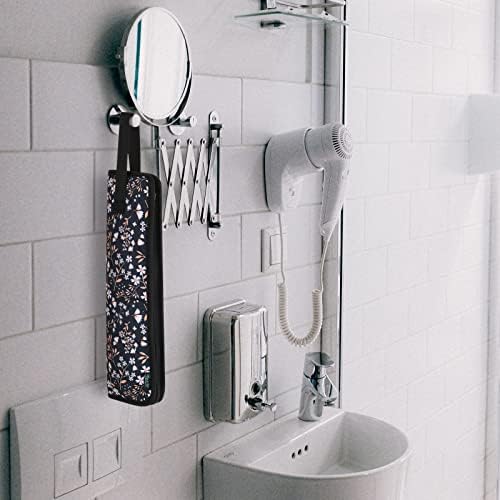 Beautyflier Premium Universal Flat Iron Holder Tavel Bag, Heat-Resistant Canvas Travel Tote Bag for Hair Straighteners, Ideal for Home & Travel Use, Fits Most Hair Tools (White Flower) - Image 7
