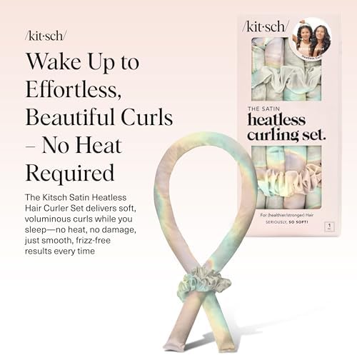 Kitsch Satin Heatless Curls Overnight Set - Aura - Image 2