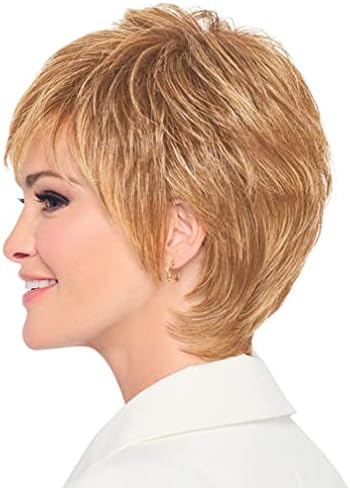 Raquel Welch Fierce And Focused Hand Tied Short Bob Wig by Hairuwear, Average Size Cap, RL14/25 Honey Ginger - Image 4