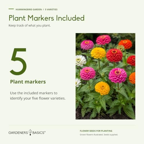 Gardeners Basics Hummingbird Garden Flower Seeds for Planting, 5 Varieties - Image 4