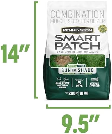 Pennington Smart Patch Grass Seeds for Lawn, Sun and Shade Lawn Grass Repair Mix, 10 LB - Image 6