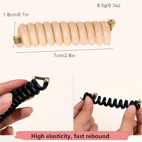 2Pcs+1 Retractable Pocket Headband, Vintage floral Hairband for a variety of hair accessories + Portable Adjustable Hair Hoop with Plastic Storage Bag for Washing Makeup Travel Outdoor-Pink - Image 3