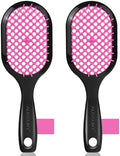 Vented Detangling Hair Brush - 2 Pack Detangler Hairbrush for Effortless Tangle Removal - Ultra-Soft Bristles -For Natural Curly Straight Wet Dry Damaged Hair for Women Men Kids by Aussumy