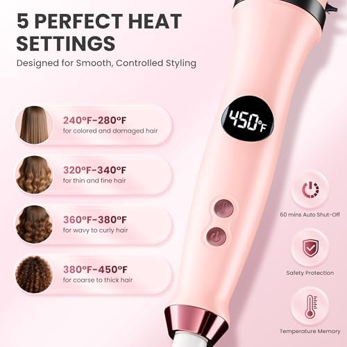 Infrared Thermal Ionic Brush, Electric Curling Brush for Fine Hair - Image 4