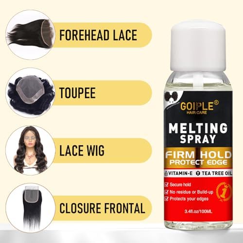 Lace Glue Kit Complete Set with Lace Tint Mousse, Lace Melting Spray Wig Glue for Women's Wigs and Hairpieces - Wig Installation Kit & Tape in Extension Rmover & Cap (Medium Brown) - Image 5