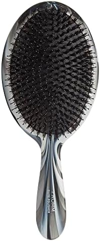 Fromm Professional Elite Polisher Ceramic x Ionic Luxurious Shine Boar Bristle Brush | Gentle Hair Detangler & Massage Brush Smooths Frizz & Flyaways for Medium to Thick Curly Hair by Fromm