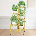iDavosic.ly Plant Stand Indoor Outdoor, 5 Tier Metal Corner Shelf, Gold by iDavosicly