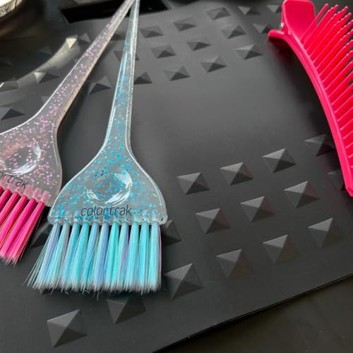 Colortrak Heat-Resistant Styling Station Mat, Silicone, 9" x 11", Black - Image 5