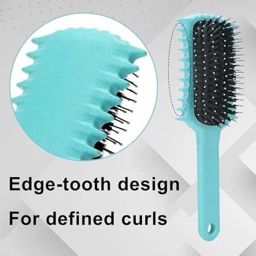 Curly Hair Brush, Volume Curl Defining Brush for Detangling Shaping and Styling Women's Curls, Reduce Pulling (Pink) - Image 3