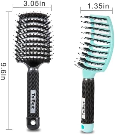 Boar Bristle Hair Brush Set – Wet/Dry Detangler for All Hair Types - Image 4