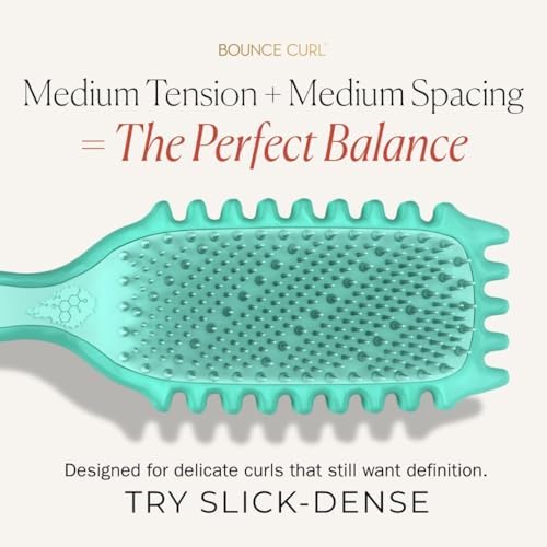 Bounce Curl Slick-Dense Define EdgeLift Brush Hair Styling Tool - Teal - Image 6
