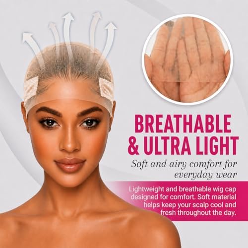 Max Wig Grip Cap 11x5 HD Transparent Lace Wig Cap for Glueless Wig - Image 4