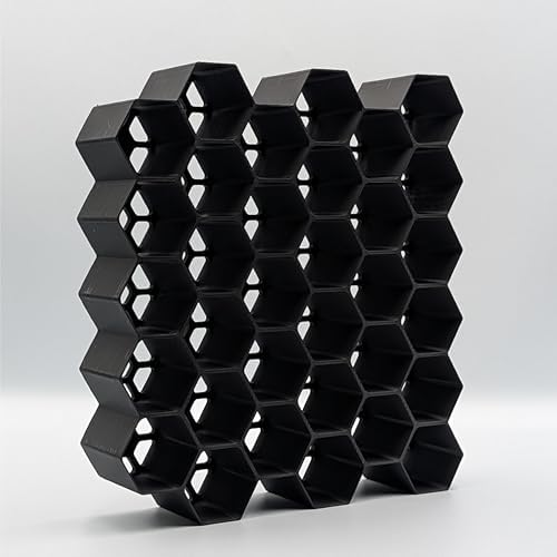 Markvicka Designs Wall Mount Organizer Hair Dye and Toner Storage | Hexagon Style Organizer | Stackable & Wall-Mount Salon Decor for Hair Dye Bottles (Extra Large) - Image 4
