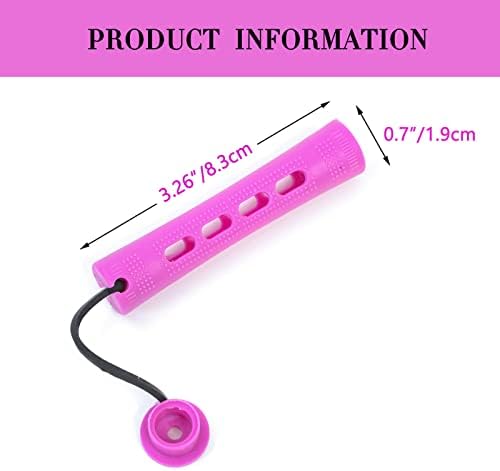 Perm Rods Set for Natural Hair 40pcs Plastic Cold Wave Rods for Long Short Hair Rollers Large Hair Curling Rods for Women Purple - Image 4