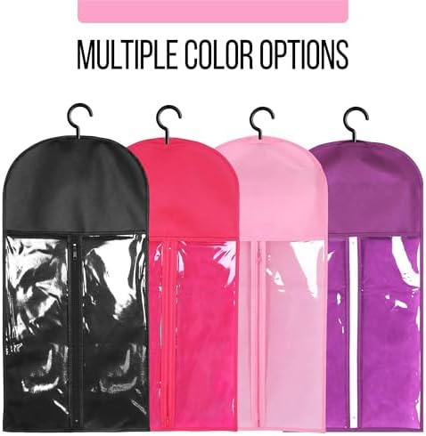 2PCS Wig Holder Wig Storage Portable Wig Bags Storage with Hanger Hair Extension Holder for Styling Wig Storage Bags Wig Organizer for Multiple Wigs Stand Hair Extensions, Wigs & Accessories (Pink) - Image 6