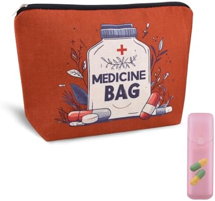 Medical Bag Organizer Pouches Nurse Practitioner Gifts Bag Drug Pill Organizer Physician Assistant Pharmacy Student Patient Travel Makeup Bag Doctor of Nursing Practice Graduation Gifts Pouch Bags by YangQian