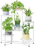 6 Tier Large Plant Stand Indoor Outdoor, 10 In Wide Tray, White by iDavosicly