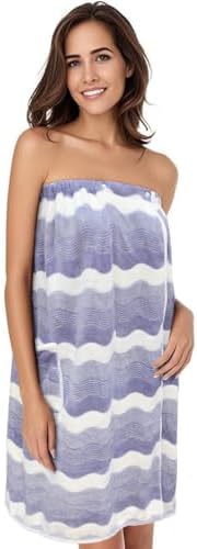 SINLAND Microfiber Women Spa Wrap with Adjustable Closure, 32"x60", Purple by SINLAND