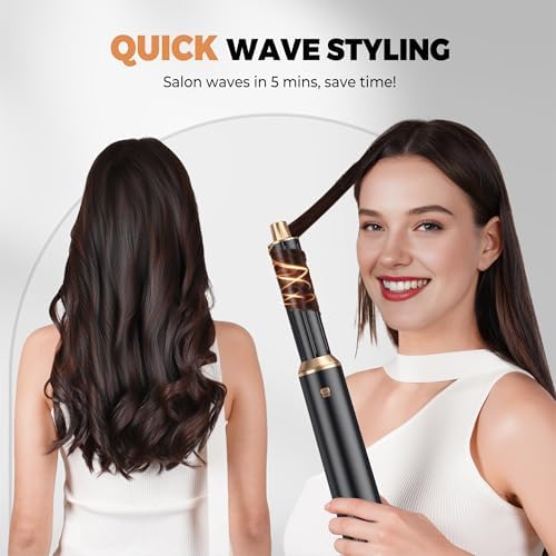 5 in 1 Blow Dryer Brush Set, Hot Air Styler Air Curling Wrap Air Curler Low Heat Hair Care, Round Brush Blow Dryer Hair Styling Tools Gift for Dry,Volumize,Straight,Curl, 110-120V - Image 4