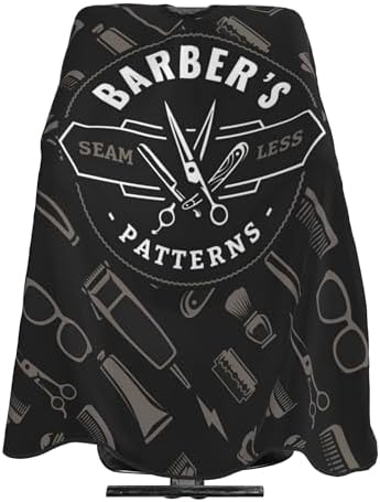 Barber Cape, Hair Salon Haircut Gown, Hair Cutting Apron with Adjustable Closure, Professional Salon Cutting Barber Skirt for Barbershop (Color 3) by AXWXHSO