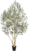 Realead Large Artificial Olive Tree 9ft with Thick Trunk & Realistic Leaves by REALEAD