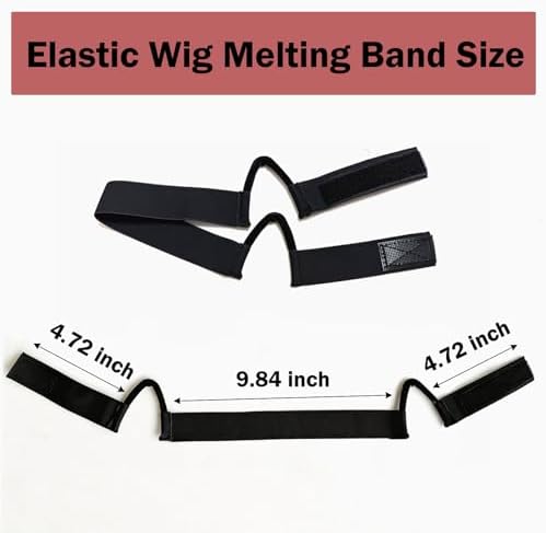 2Pcs Double-Sided C-Shaped Ear Cut Out Wig Melting Band for Lace Front melting, Ear Free Painless adjustable Wig Band for Laying Edges - Image 2
