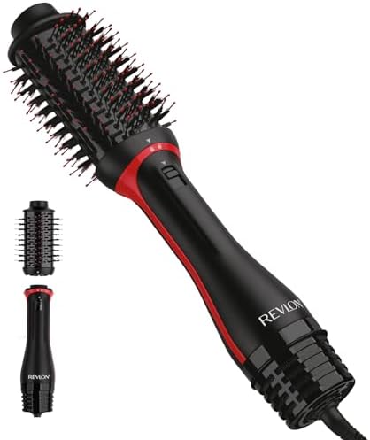 REVLON One-Step Volumizer Plus Hair Dryer and Styler, 2.4 in Barrel, Black by RevlonHairTools