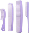 Mars Wellness 4 Piece Professional Lavender Comb Set for Women -USA MADE by MarsWellness