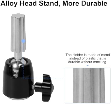 Mannequin Head Tripod Adapter, Metal Wig Stand Mount with 3/8" Thread - Image 6