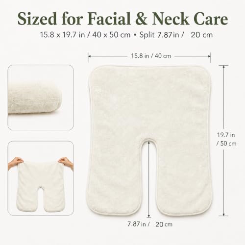 8PCS U-Shaped Microfiber Facial Towels for Estheticians, Split Design - Image 3