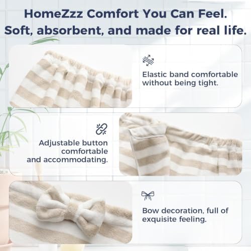 Oversized Bath Towel Wrap for Women with Plus Size Hair Dry Towel Set - Image 4