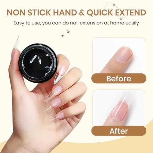 Solid Builder Gel for Nails - 3D Nail Art Gel Clear - Image 5