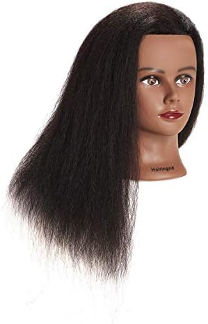 Hairingrid Mannequin Head 16"-18" 100% Real Hair Training Manikin Head - Image 2
