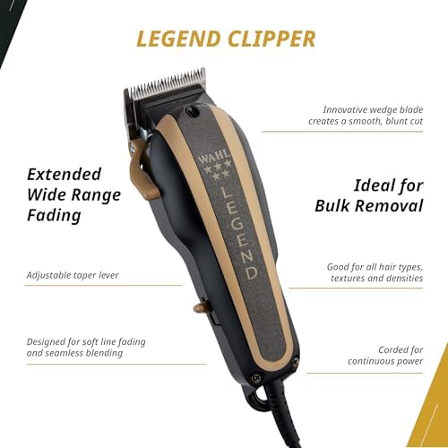 Wahl Professional 5 Star Barber Combo,Corded Legend Clipper & Hero Trimmer - Image 3