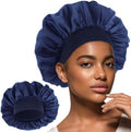 WLLHYF Silk Bonnet for Men, Satin Bonnet Elastic Band Silk Sleep Cap Soft Adjustable Hair Cap Hair Wrap for Women Sleeping by WLLHYF
